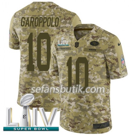 San Francisco 49ers Tröjor Jimmy Garoppolo 10 Nike 2018 Salute To Service 2020 Super Bowl LIV - Herr